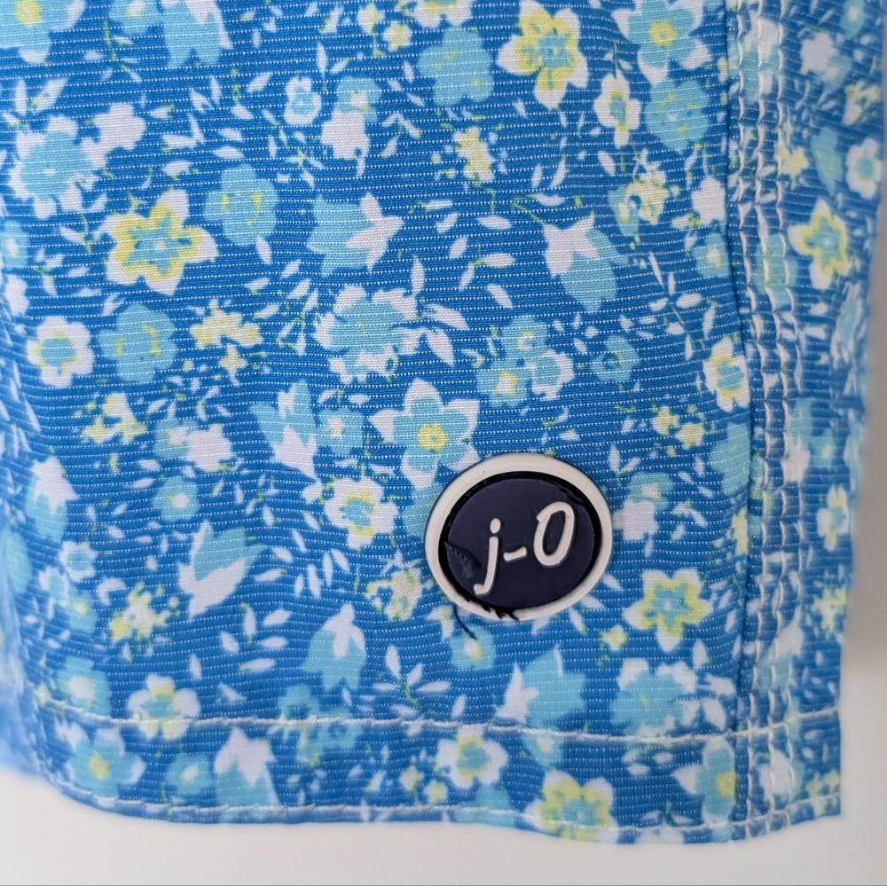 Johnnie-O Men's Riptide Blue Tyndall Floral  Graphic Print Swim Trunks Size XL - Picture 2 of 12